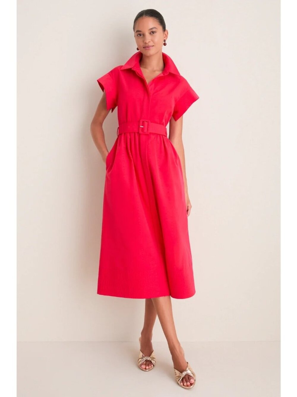 Tuckernuck Chloe Dress Red Size Small NWT